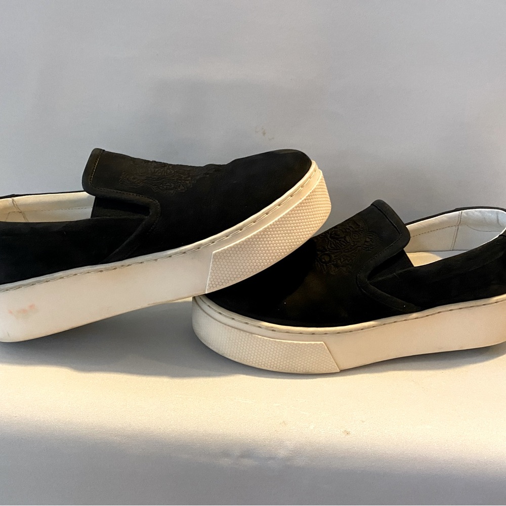 Kenzo Paris platform Slip-on sneakers embroidered tiger